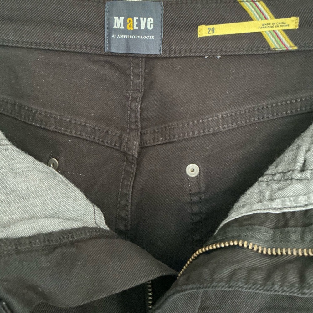 Maeve Black Women's Jeans Wide Legs